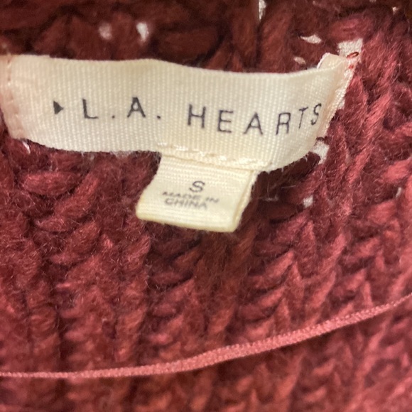 Pacsun, Small, Burgundy/Maroon/Oxblood, Thick Woven Sweater - Picture 4 of 4